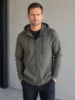 NOMATIC Flowstate Full-Zip Hoodie Green Size Large